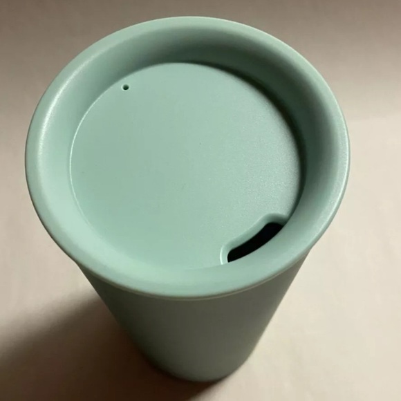 Starbucks 2021 Stainless Steel 12oz Tumbler Mint Green Recycled Plastic Lid - Picture 3 of 7